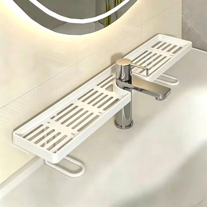✅ 50 CM Musluk Üstü Banyo Organizer Rafı – Delmeden Montaj, Paslanmaz, Geniş Depolama Alanı, Yer Tasarrufu Sağlayan Düzenleyici