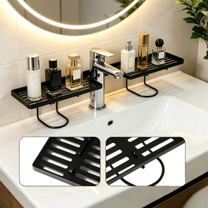 ✅ 50 CM Musluk Üstü Banyo Organizer Rafı – Delmeden Montaj, Paslanmaz, Geniş Depolama Alanı, Yer Tasarrufu Sağlayan Düzenleyici